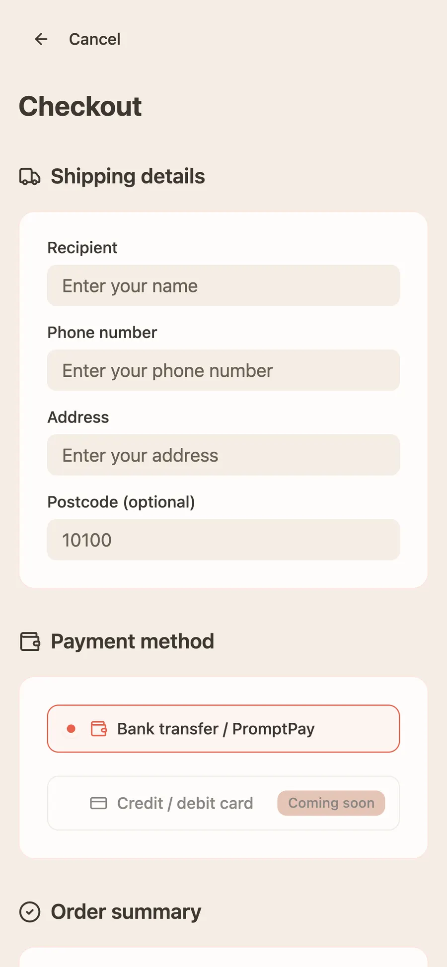MECHOOSE — Checkout — PromptPay