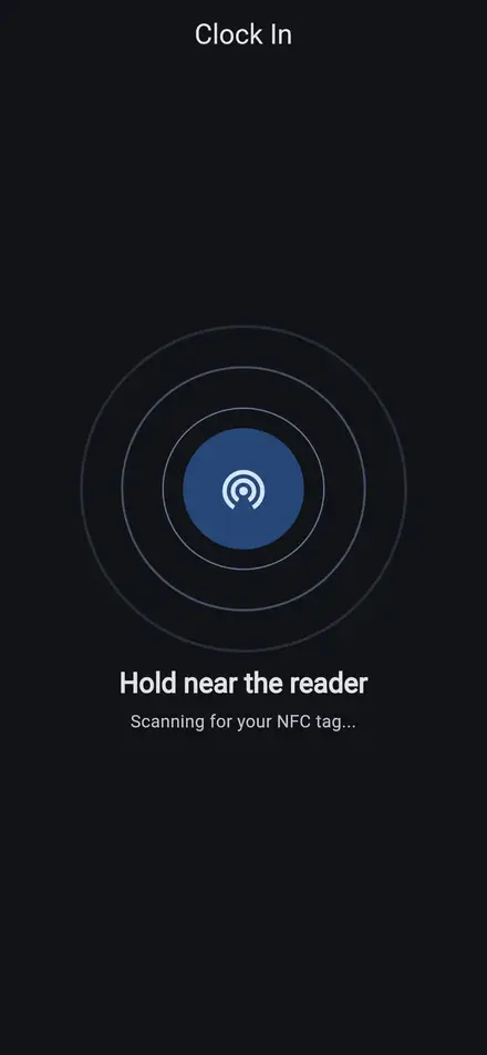 AttenNFC in dark mode